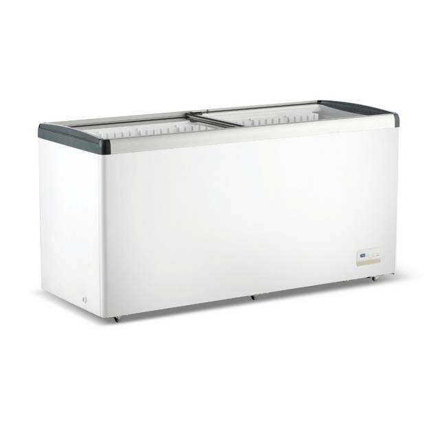 Thermaster 516L Chest Freezer with Flat Glass Sliding Lids - WD516G