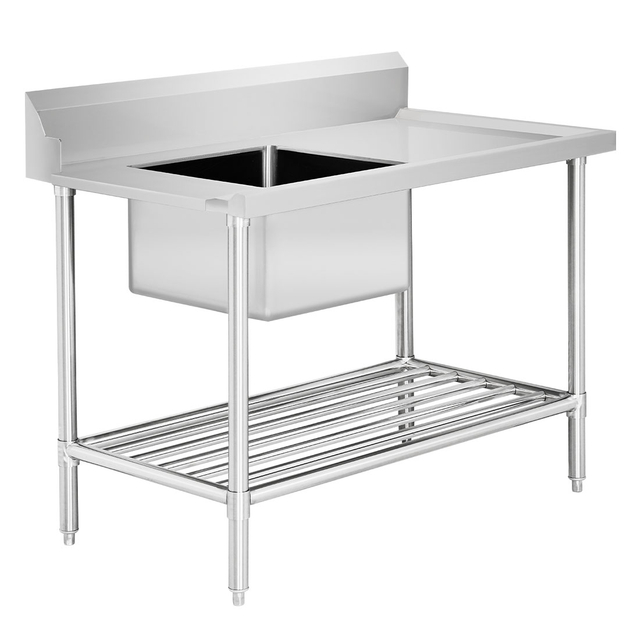 Left Inlet Single Sink Dishwasher Bench SSBD7-1200L/A