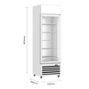 Thermaster Single Glass Door Colourbond Upright Drink Fridge - LG-370P