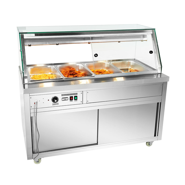 Thermaster Wet and Dry Bain Marie Display 4x1/1 GN Pans - PG150FE-XG