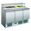 GNS1300E Three Door Salad Marble Prep Top
