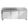 Thermaster Three door DELUXE Pizza Prep Bench - PWB200