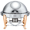 KGS6803 Round Chafing Dish with Gilt Legs