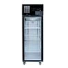 Single Glass Door Upright Fridge Black Stainless Steel - SUCG500B