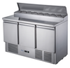 FED-X Three Door Salad Prep Fridge - XGNS1300D
