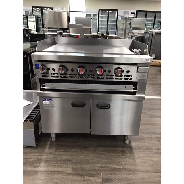Ex-Showroom: Gasmax Gas Griddle and Gas Toaster with Cabinet GGS-36-VIC583
