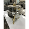 Ex-Showroom: Kingo Round Soup Station with Gilt Legs and Handles - KG2605-VIC694