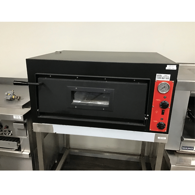 Ex-Showroom: Baker Max Germany's Black Panther Pizza Deck Oven - EP-2-1-VIC731