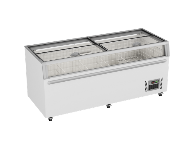 Thermaster Supermarket Island Freezer with Glass Sliding Lids ZCD-L210G