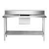 Single Centre Sink Bench & Pot Undershelf SSB6-1500C/A