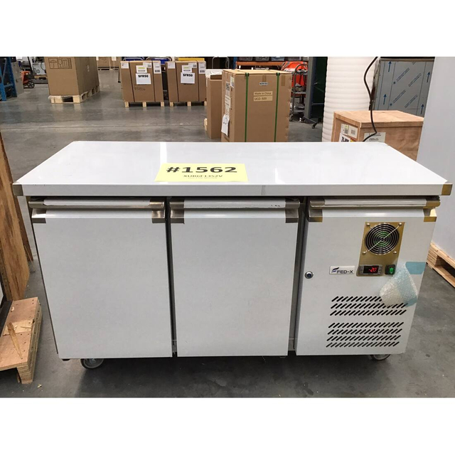 Ex-Showroom: FED-X S/S Two Door Bench Freezer - XUB6F13S2V-NSW1562