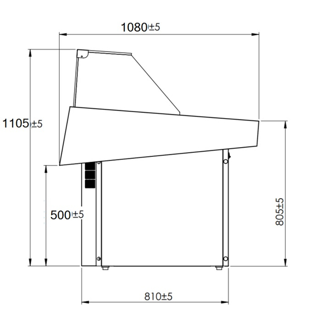 Multiplexable Serve-over Refrigerated Fish Open Display - FSG2000