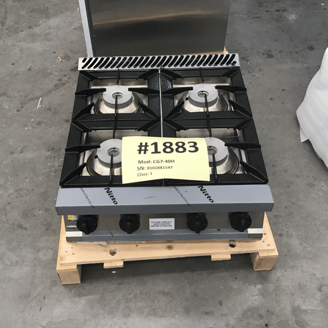 Ex-Showroom: Fagor 700 series natural gas 4 burner SS boiling top - CG7-40H-NSW1883