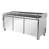 Thermaster three door DELUXE Pizza Prep Bench - PWB180