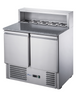 FED-X Two Door Salad Prep Fridge with Marble Top - XGNS900E