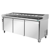 Thermaster Three door DELUXE Pizza Prep Bench - PWB200