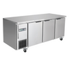 Thermaster Stainless Steel Triple Door Workbench Freezer - TS1800BT-3D