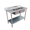 Modular System Double Sink Bench Right Handed 1800x600x900mm - 1800-6-DSBR