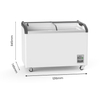 Thermaster Heavy Duty Supermarket Glass Sliding Lid Freezers 406L - SD-406K