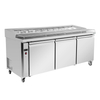 Thermaster three door DELUXE Pizza Prep Bench - PWB180