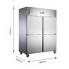FED-X S/S Four Door Upright Freezer - XURF1410S2V