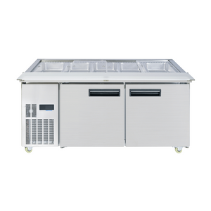 Thermaster Two Door Cold Bench Salad Station 5x1/1 GN Pans - PG180FA-XB