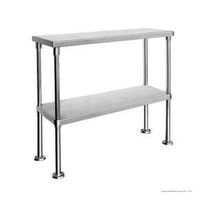 Modular System Double Tier 400mm Deep Workbench Overshelf 750mm High - WBO2-1800-400