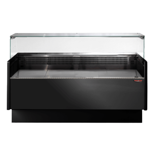 Tecnodom Serie MR80 Black 1520mm Wide Deli Display with Storage and Castors - TDMR-0815B