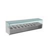FED-X Flat Glass Salad Bench - XVRX1800/380