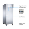 FED-X S/S Single Full Door Upright Fridge - XURC600SFV