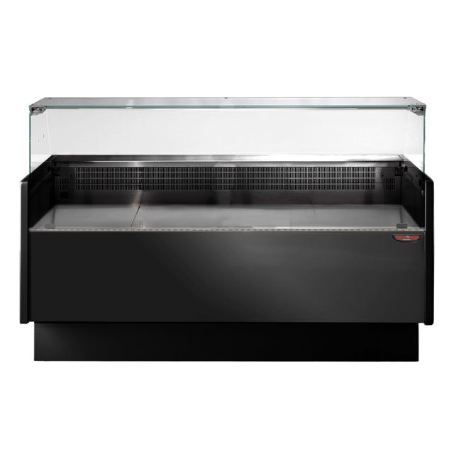 Tecnodom Serie MR9.5 Black 1520mm Wide Deli Display with Storage and Castors TDMR-0915B