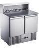 FED-X Two Door Salad Prep Fridge with Marble Top - XGNS900E