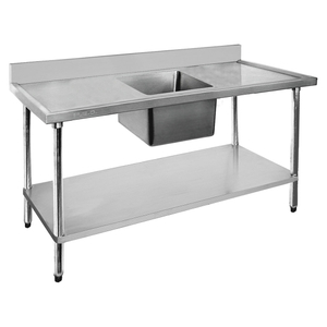 Modular System Single Sink Bench Centre 1200x600x900mm - 1200-6-SSBC