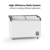 Thermaster Heavy Duty Supermarket Glass Sliding Lid Freezers 406L - SD-406K