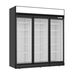 Thermaster Black Upright Three Glass Door Freezer - LG-1563DF