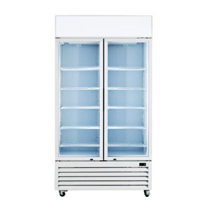 Ex-Showroom: Thermaster Colourbond Upright Beverage Fridge 2 Doors White - LG-1000P-QLD305