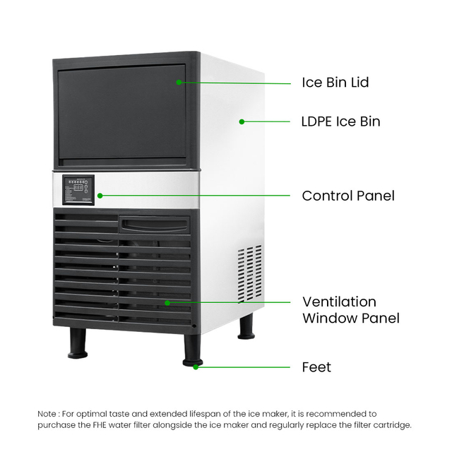 Blizzard Under Bench Ice Maker - Air Cooled - SN-120P